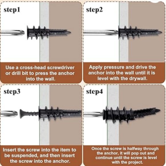 Corner Bat Floating Shelf Brown NWT - Picture 5 of 5